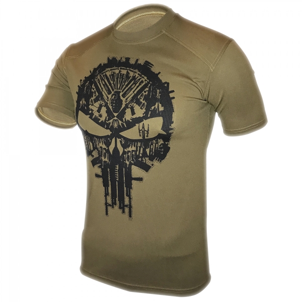 KRAMATAN TACTICAL DESIGN ФУТБОЛКА PUNISHER COOLMAX COYOTE